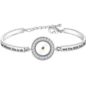 🤯5/$25🤯 Religious Gift Be Who God Wants You To Be Mustard Seed Bracelet